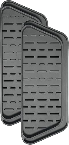 Crystala Filters Bandeja de goteo antideslizante para dispensador de agua para nevera, bandeja de goteo dispensador de agua para nevera, evita