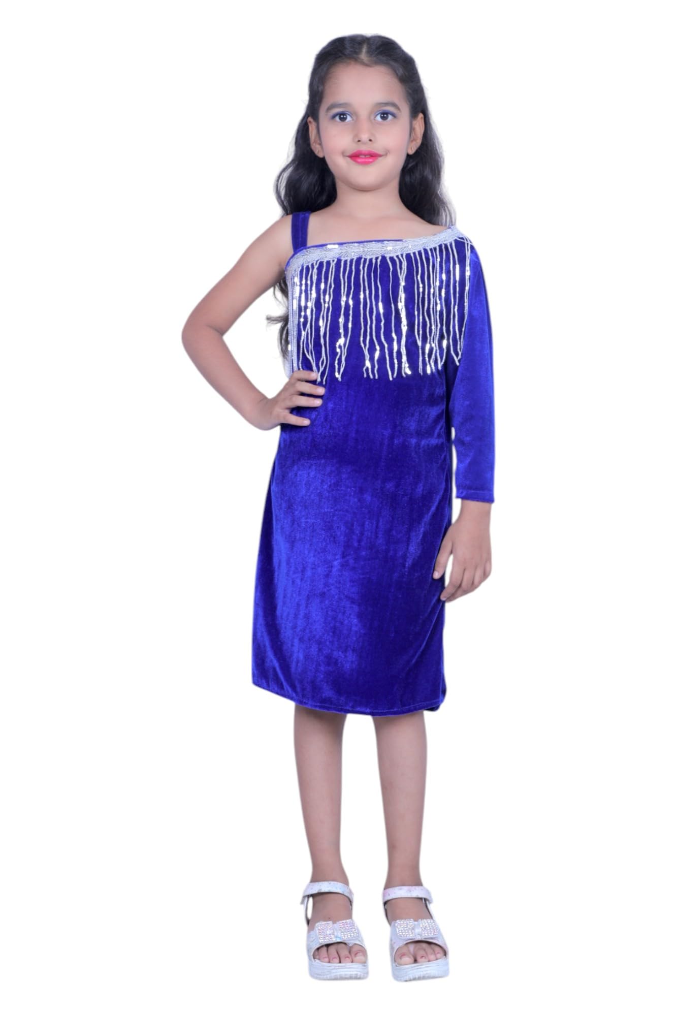 Yuvina Fashion Girls Blue Colour Stylish One Piece