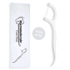 Dental Floss Picks Pack of 50 - Individually Wrapped Oral Care Flossers for Adults Kids - Travel Dental