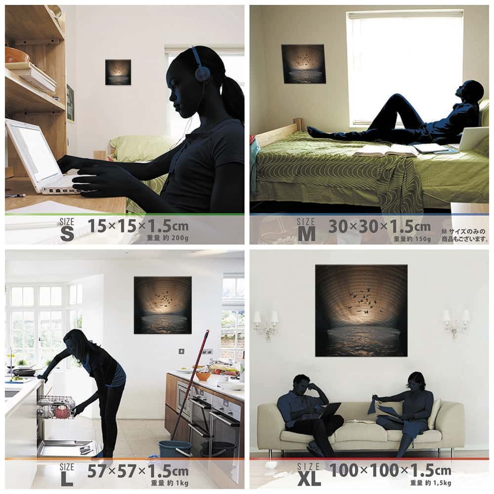 Amazon.co.jp: 海 蝶々 アートパネル 57cm × 57cm Lサイズ 日本製