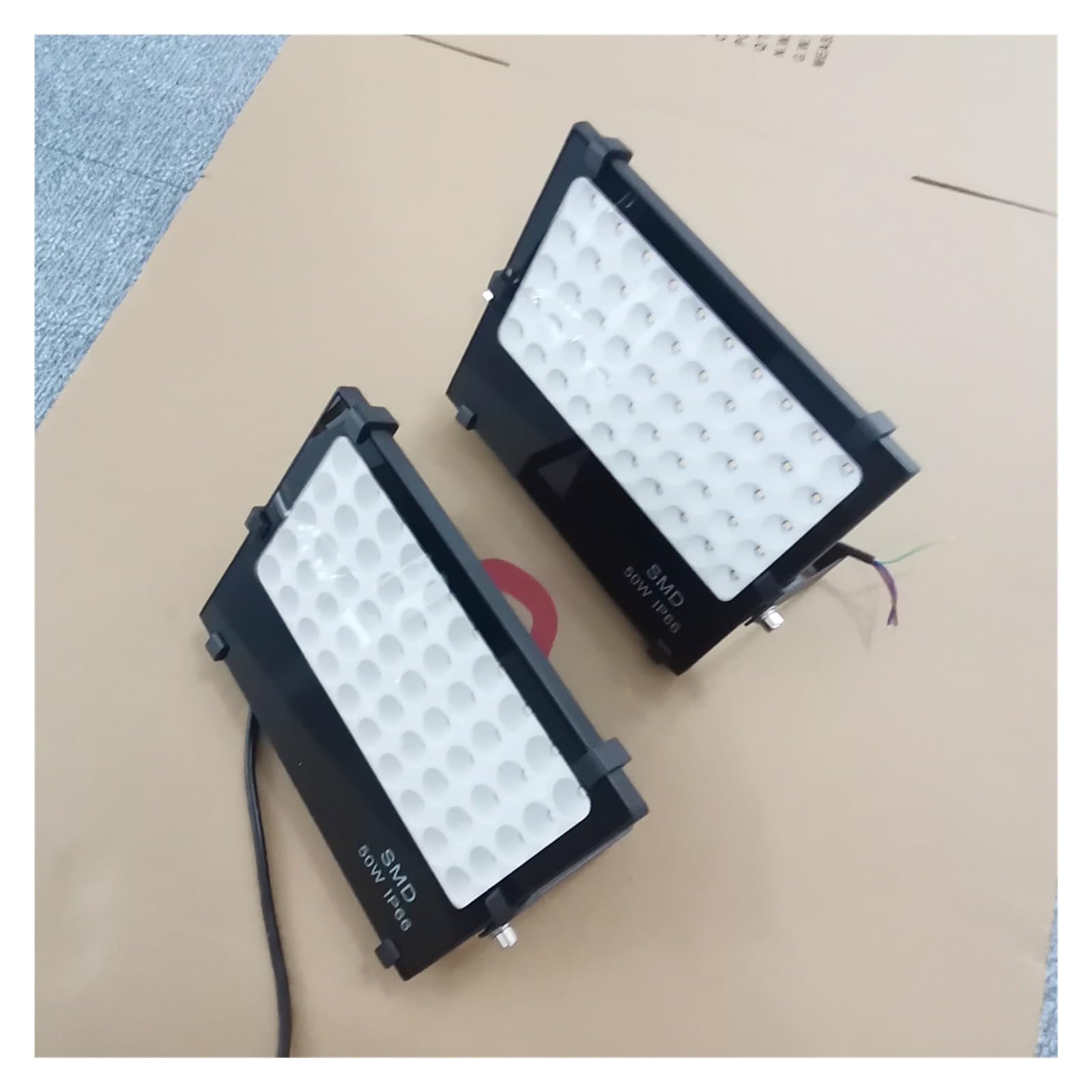 30W 50W 100W Bianco O Nero Led Luce Di Inondazione Illuminazione Esterna Impermeabile Proiettore SMD Lampada Da Costruzione Luminosa Ad Alta Potenza Faretti da Esterno(White housing,50W)