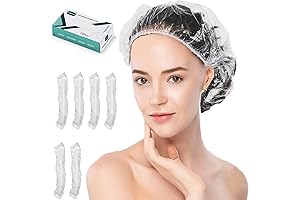 Tobvory Disposable Shower Caps for Men & Women - 100PCS Waterproof Extra...