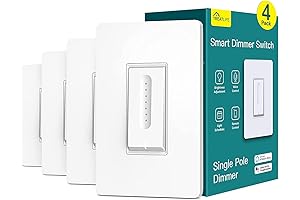 TREATLIFE Smart Switch 4-Pack: Control Lighting with Voice Commands