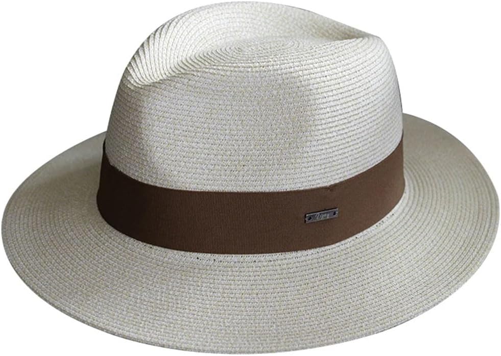 Generic Women Straw Hats Sun Visor Cap Panama Hat for Men Gentleman Formal Hat Manattend Hat