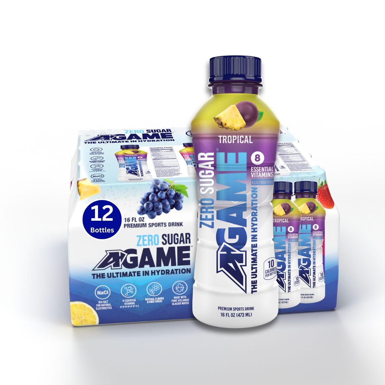 Buy AGAME Zero Sugar Sports Drink, Tropical Zero,Ultimate Sugar Free