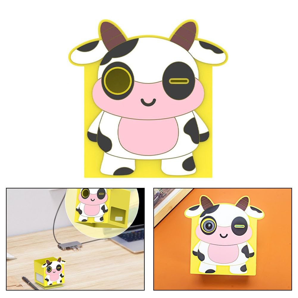 Bonita funda de silicona antideslizante de dibujos animados para Nex Playground Game System, 9,4 x 9,4 x 7,7 cm, ligera y para un diseño compacto con agarre texturizado, color blanco