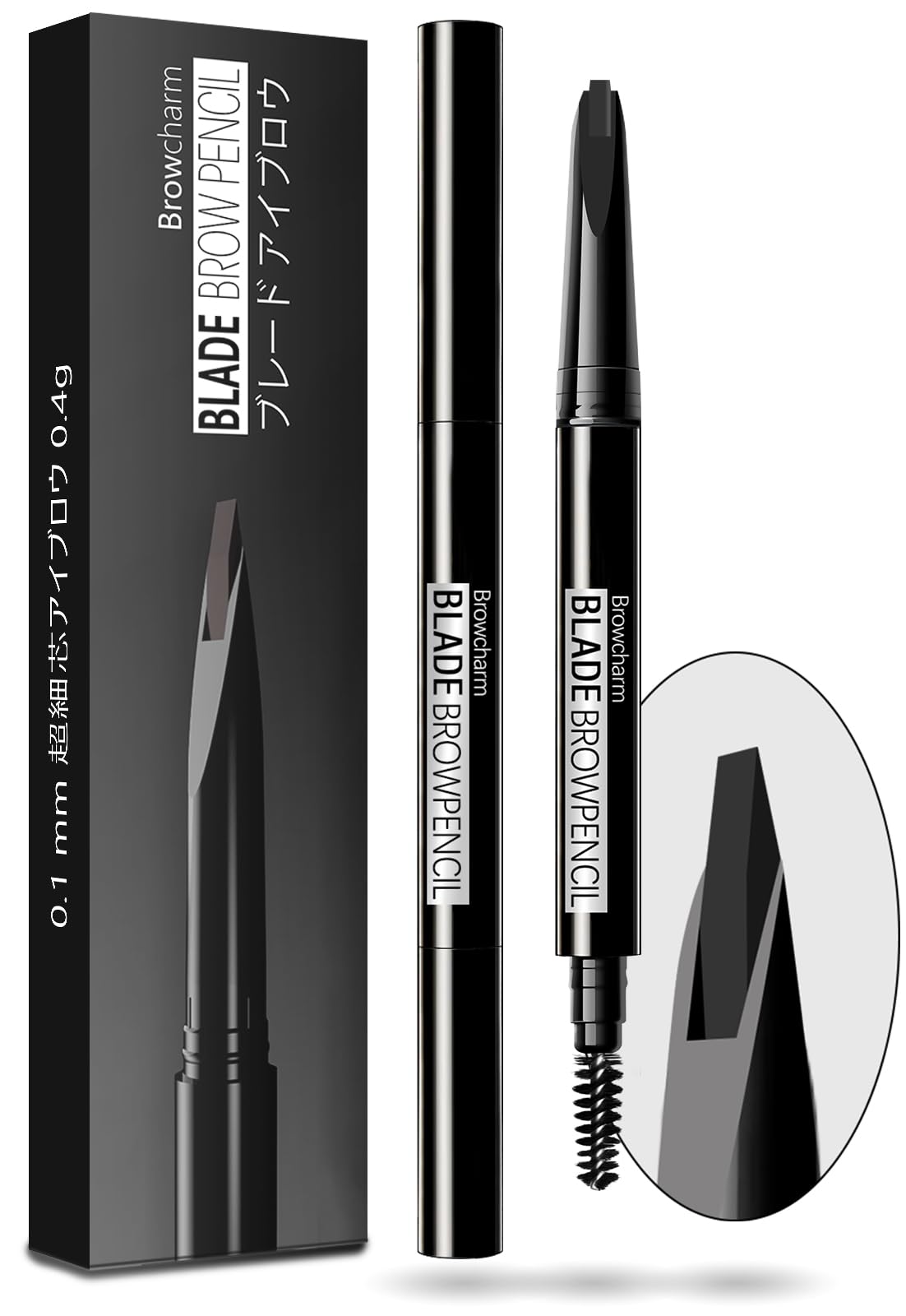 Microblading Eyebrow Pencil for Women,0.1mm Ultra-Fine Mechanical Pencil,Makeup Brow Definer Waterproof,Draws Tiny Brow Hairs and Fills in Sparse Areas and Gaps(01 Black, 1 Count (Pack of 1))