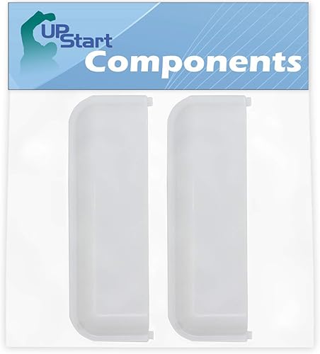 UpStart Components Paquete de 2 manijas blancas de repuesto para puerta de secadora Whirlpool WED7300DW1 - Compatible con W10714516, W10861225VP