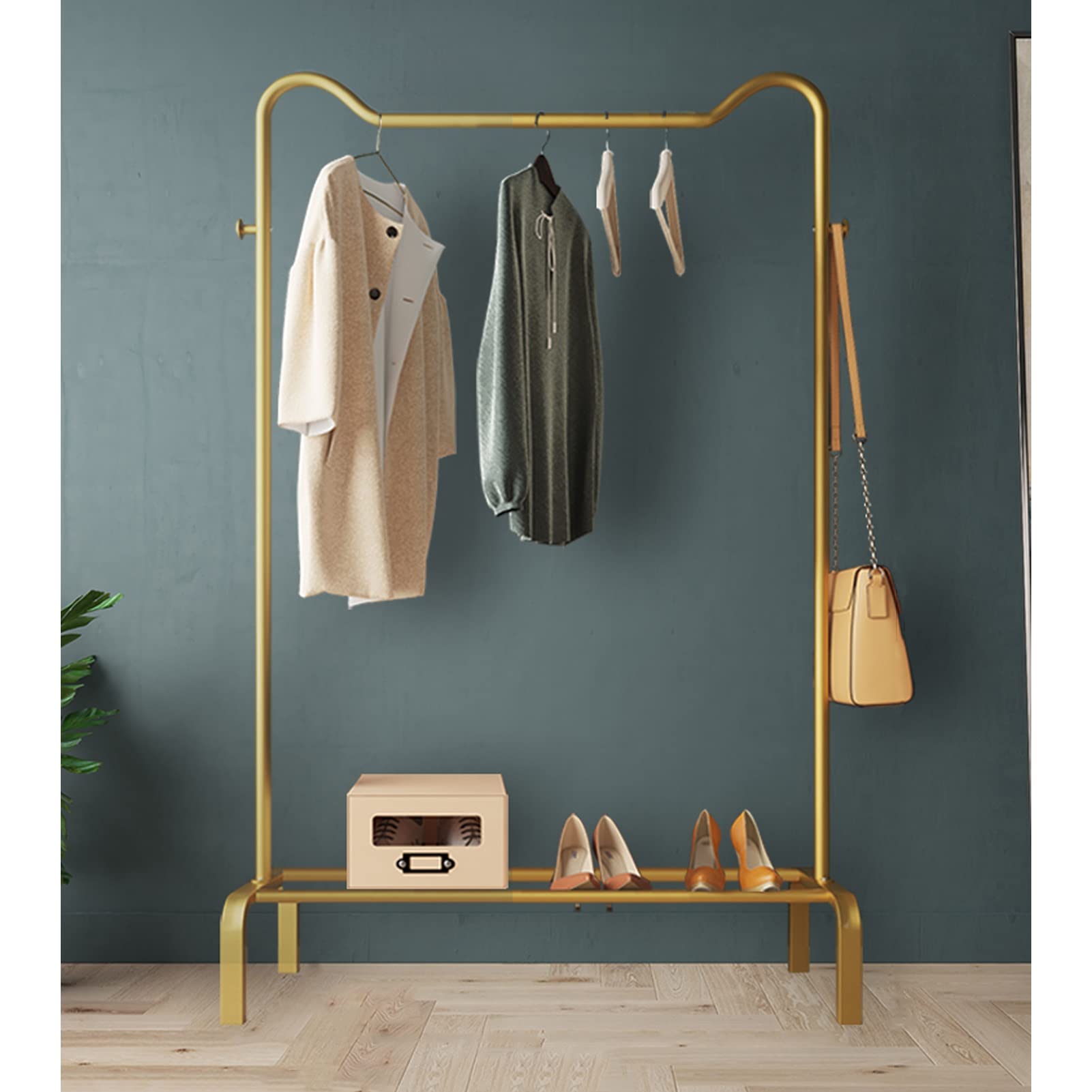 Garment Racks Single Tidy Rails Heavy Duty Metal Clothes Dryer Freestanding