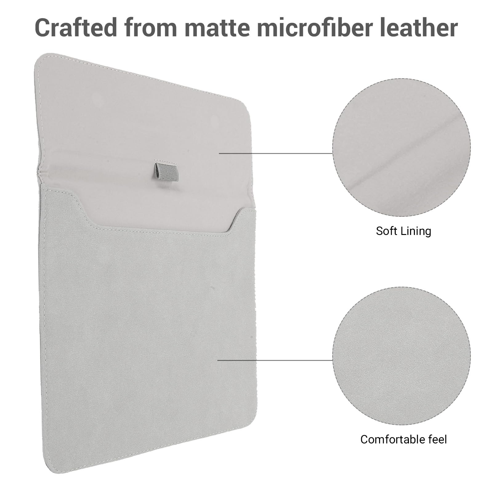 Eujgoov Custodia Sottile per Lettore Kindle Scribe E da 10,2 Pollici 2024 2022 con Custodia Protettiva con Chiusura Magnetica per il Sonno Automatico (grigio chiaro)