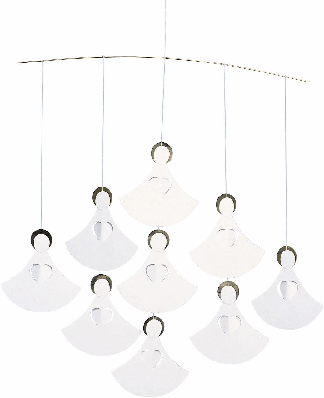 Angel Chorus (9 Angels) Hanging Mobile - 14 Inches - High Quality Cardboard