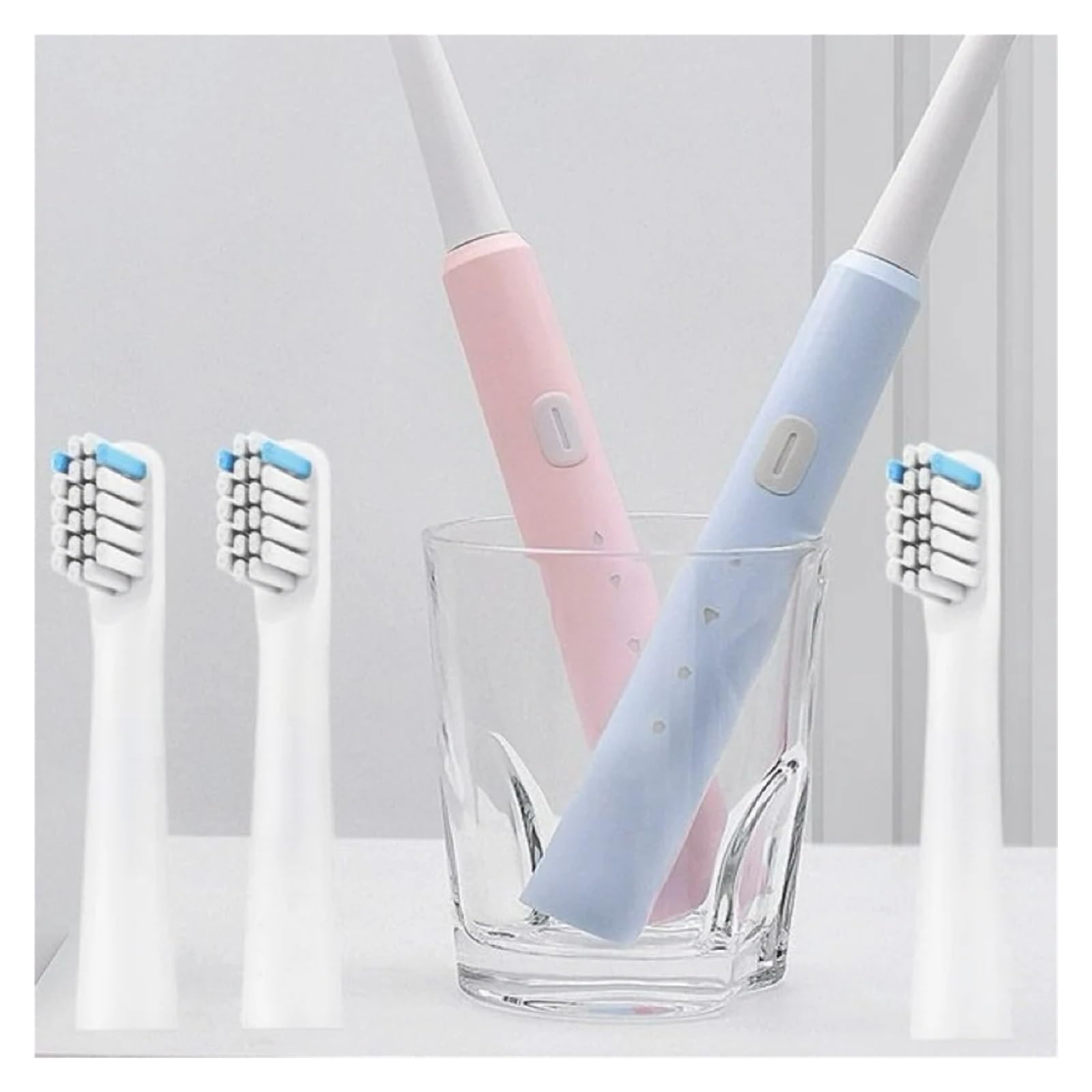 tianwandong 4/8/16 piezas N1 cabezales de cepillo de dientes eléctrico cabezales de cepillo inteligente sónico boquillas de cerdas suaves(16PCS)
