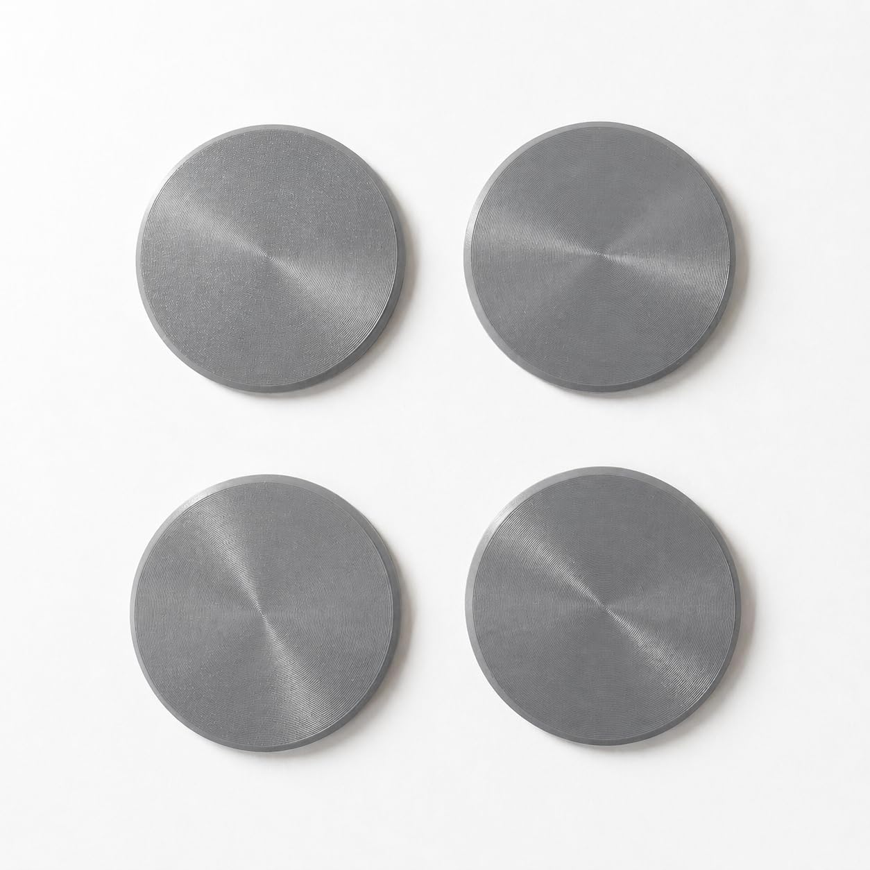 60mm Door Knob Wall Protector & Hole Cover Patch | Hinge Pin Stopper Shield, Micro-Textured Self-Adhesive Wall Impact Cover with 3M VHB, 4-Pack | 3D Printed in USA (Espresso Brown)