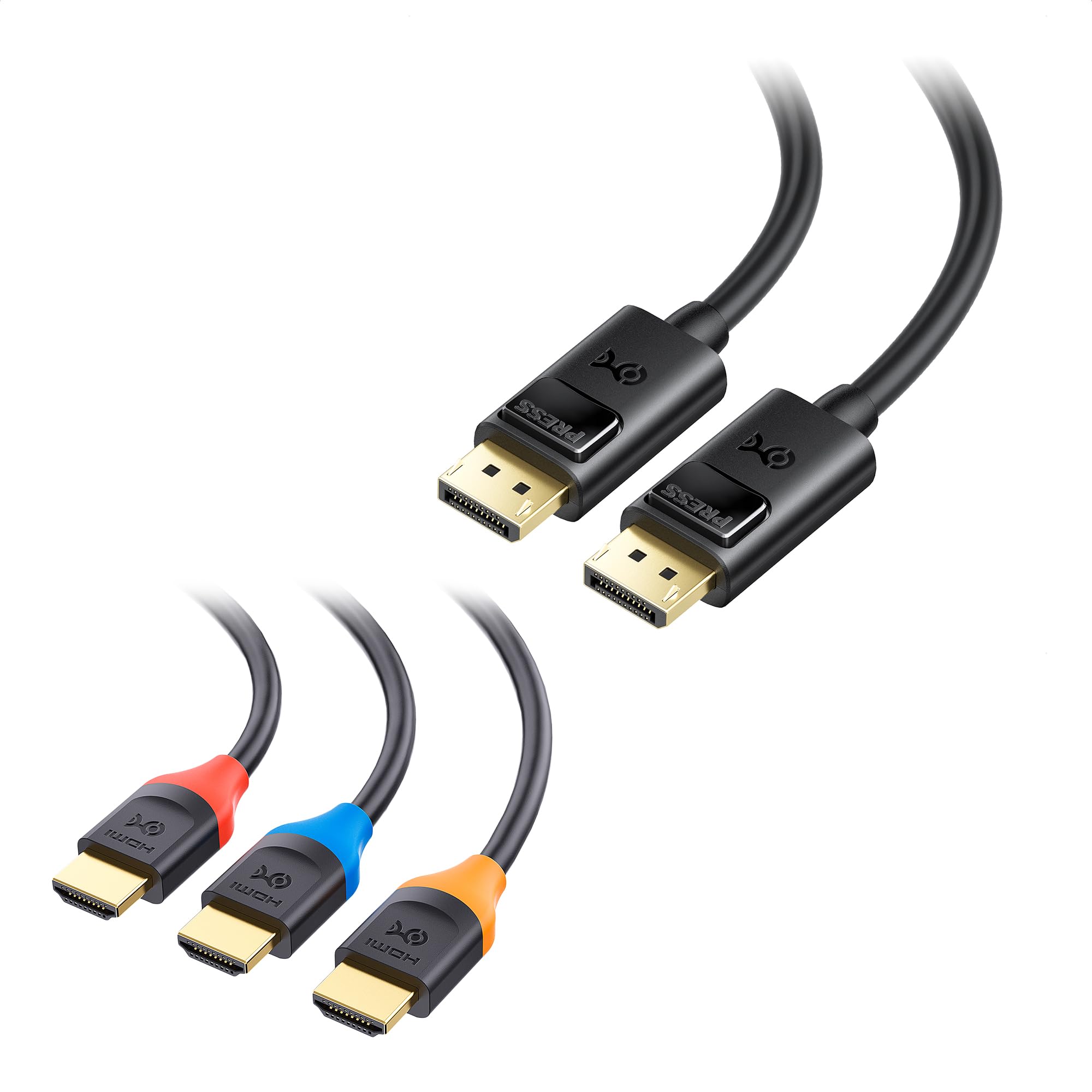 Câble DisplayPort Vers HDMI 1 M - Support 4K/30Hz, 1080p/60Hz - Connecteurs Dorés - Pour PC, Mac, Moniteur, Projecteur - Pas Bidirectionnel - 3