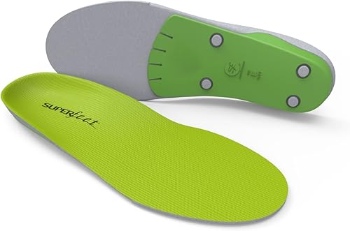 Superfeet - Plantillas de apoyo de uso general de ajuste amplio (WideGreen) - solo para calzado ancho - plantillas de órtesis de arco de apoyo para