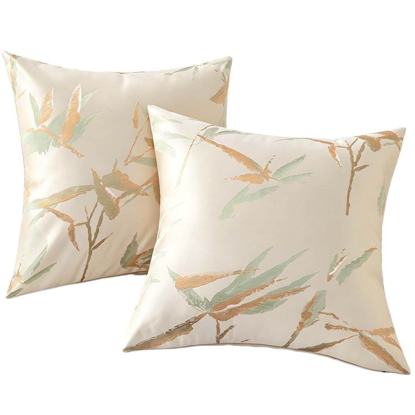 Set Of 2 Throw Pillow Covers 18x18 In Abstract Geometric Cushion Cover