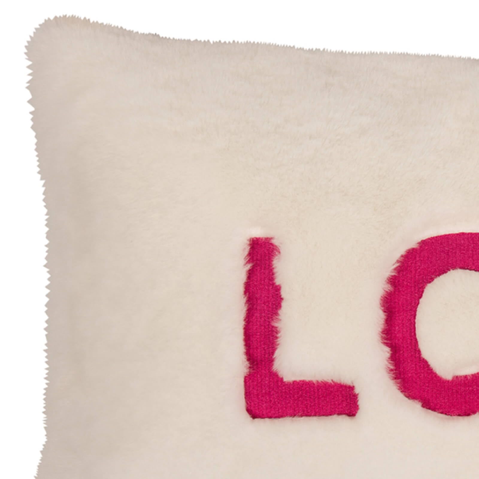 pad - Kissenhülle, Kissenbezug - Love - Gaze - Polyester - Farbe: weiß - 30 x 50 cm