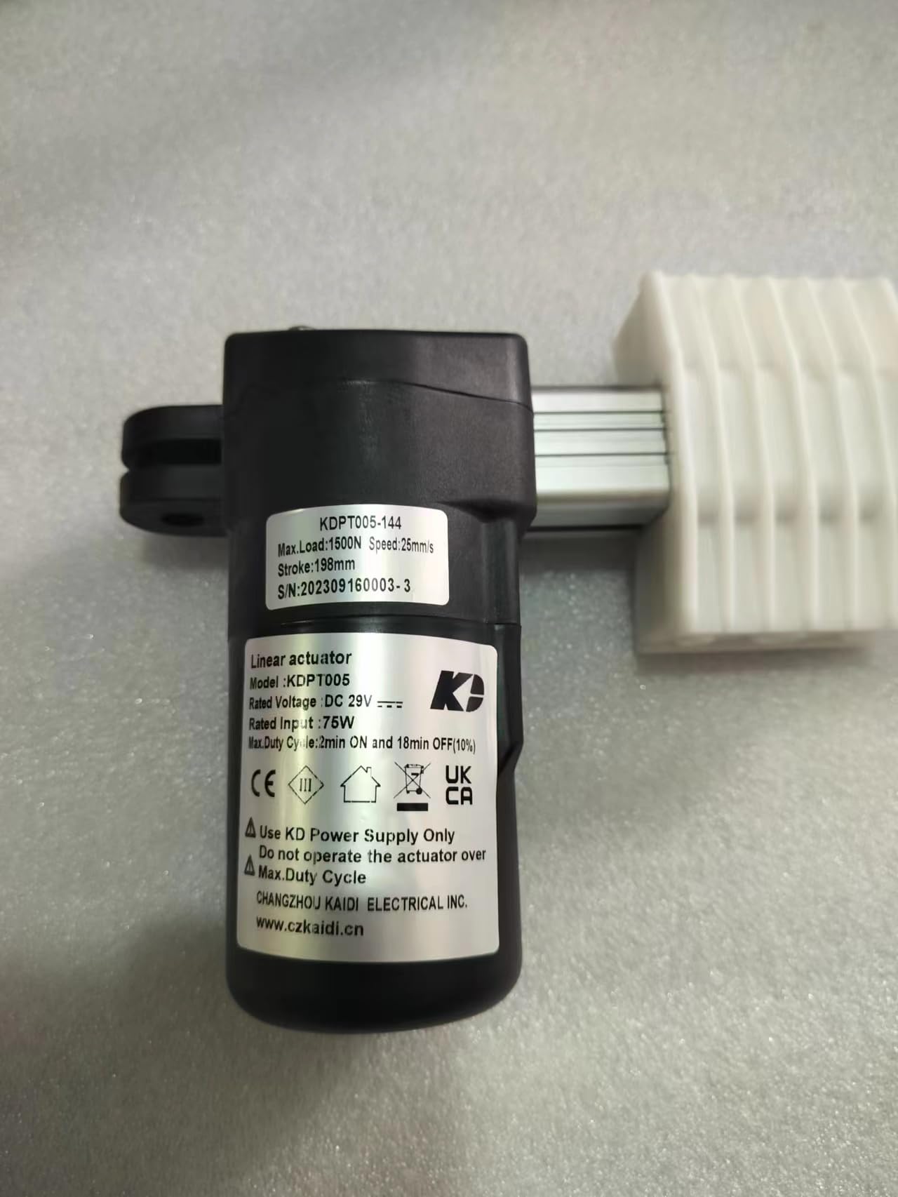 Kroshine Power Recliner Motor Replacement with Cord Model KDPT005-144 Linear Actuator for Sofa Lift Chair Couch Massage Seat Bed, Aluminum