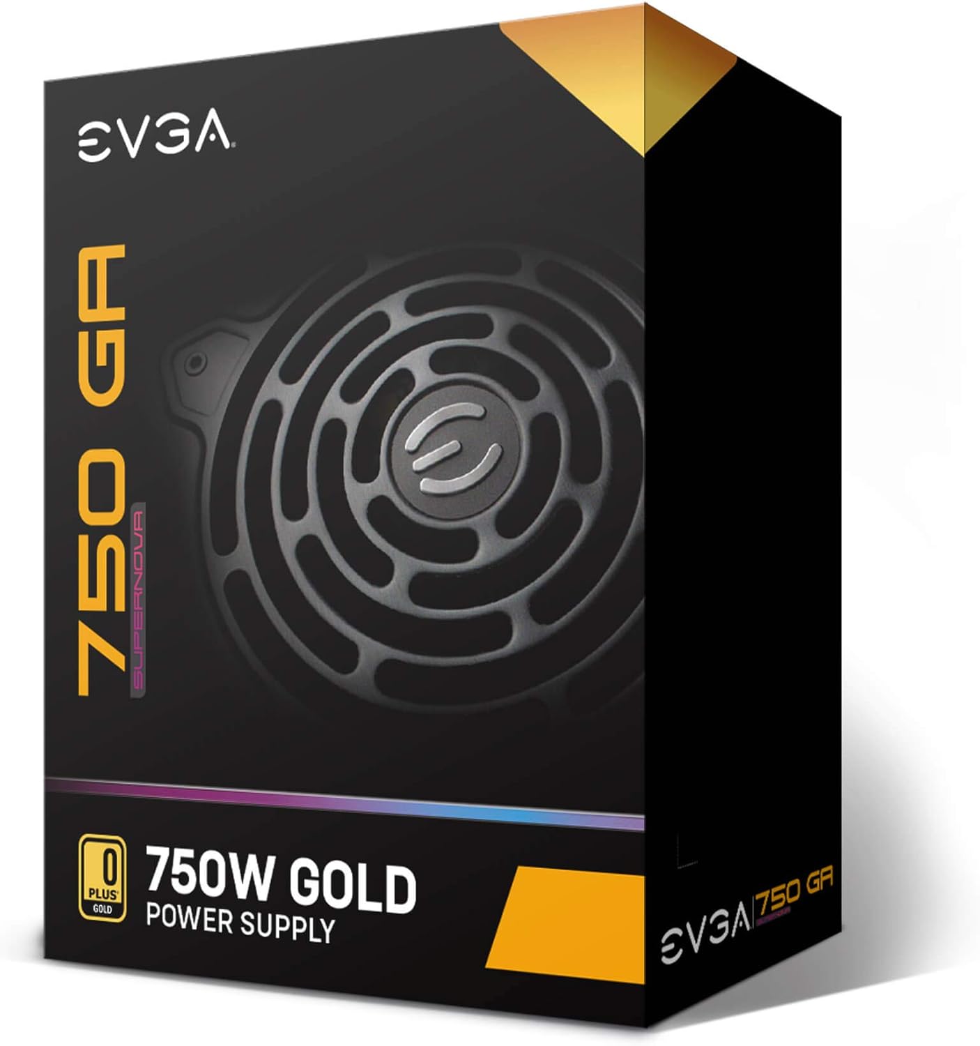 EVGA 220-GA-0750-X1 Super Nova 750 Ga, 80 Plus Gold 750W, Fully Modular, ECO Mode with Dbb Fan, 10 Year Warranty, Compact 150mm Size, Power Supply