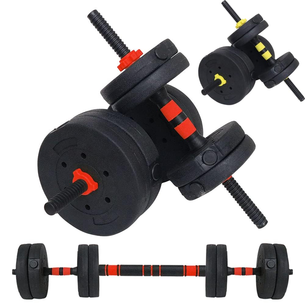 Amazon | life_mart バーベルにもなる 可変式 ダンベル 【 選べる