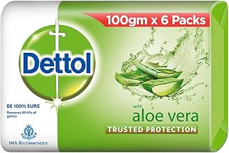 Dettol Soap - 100 g (Pack of 6, Aloe Vera)