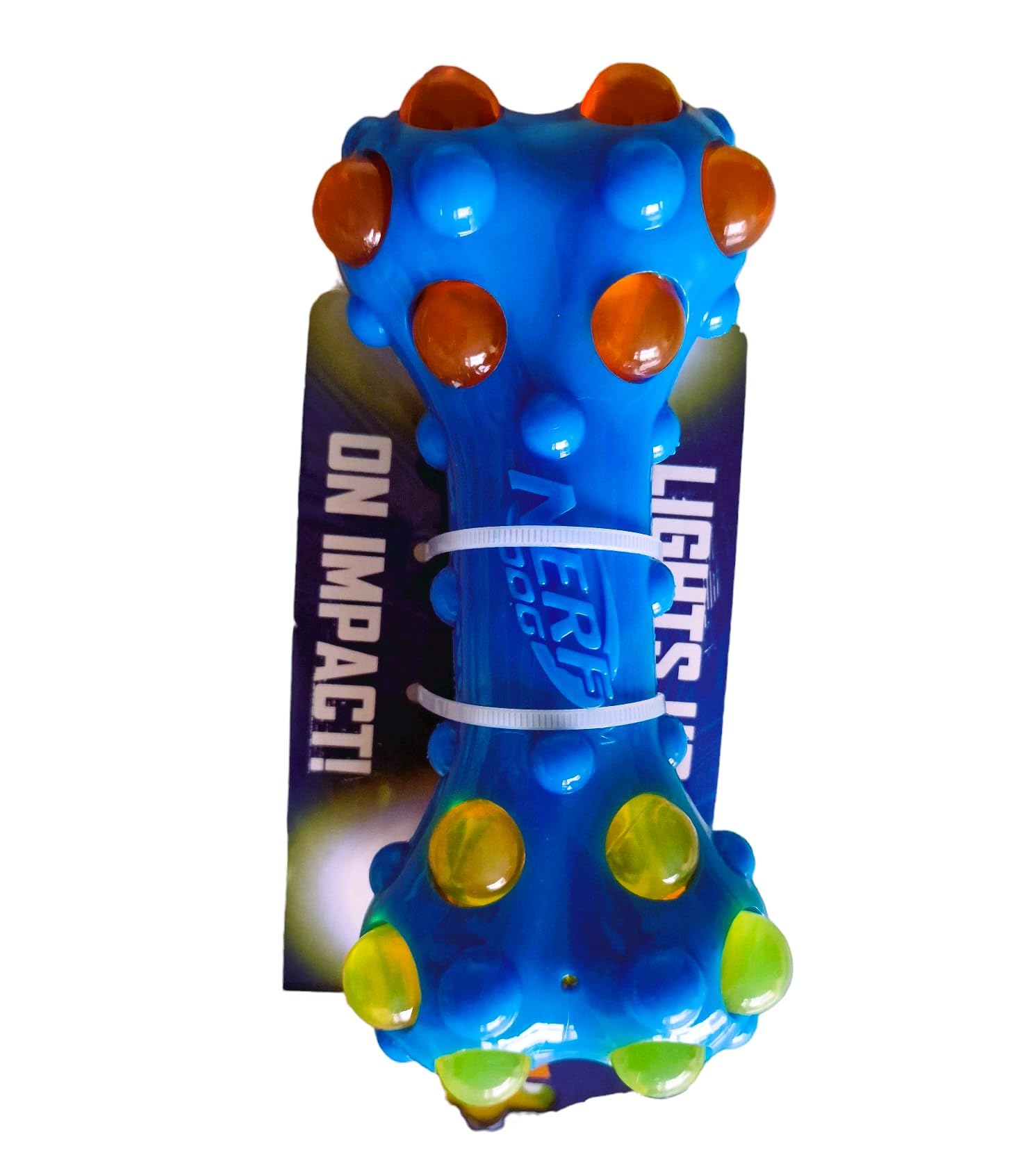 Nerf Dog Light Up Bubble Bone Toy/Chew - Image 2
