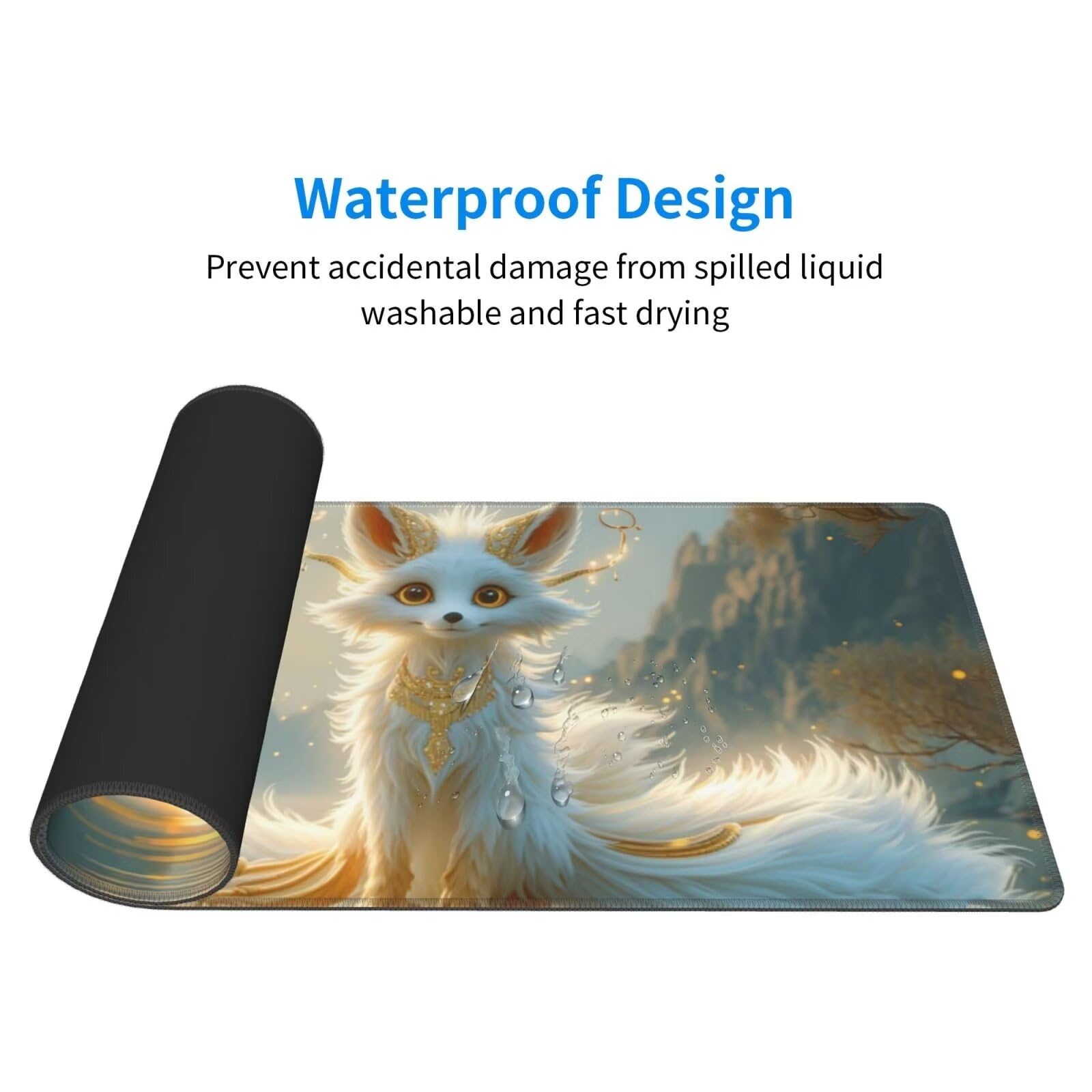 Tappetino Mouse, Tappetino Mouse Gaming Grande XXL 1500x800x3mm Tappetino Scrivania Mouse Pad, Base in Gomma Antiscivolo, Bordi Cuciti, Mousepad per Ufficio e Gaming (una persona astuta e cattiva R386