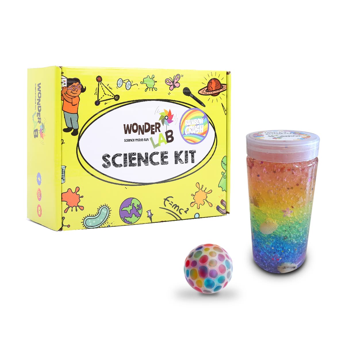 WONDERLAB Rainbow Crush Kit for Children, DIY Science Kit, Colourful and Crafty Kit for Boys and Girls (Multicolor, 1 Pc) (B09266TRC3) Amazon Price History, Amazon Price Tracker