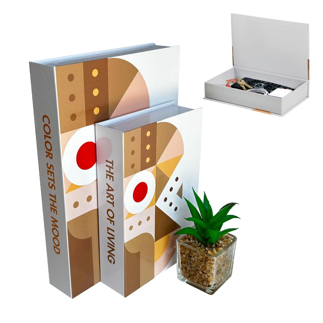 Decorative Books for Home Decor - Faux Book for Decoration - Coffee Table Book Decor - Fake Book Decorations for Living Room, Farmhouse, and Kitchen Idea