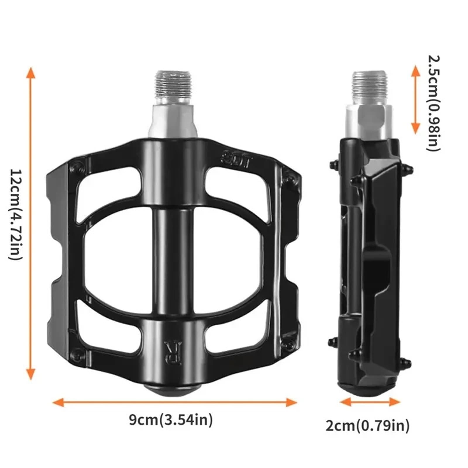 6 Paar rutschfeste Mountainbike-Pedale, Aluminiumlegierung, versiegeltes Kugellager, Reitpedale, Universal-Fahrradzubehör für Straße und MTB