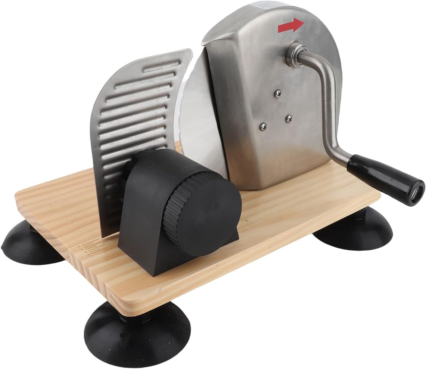 Generic Bread Slicing Machine, Powerful Gear Drive System and Adjustable Thickness, Ergonomic Handle Design, Stable Countertop Grip, for Home Baking or Commercial Use, Retro Appearance