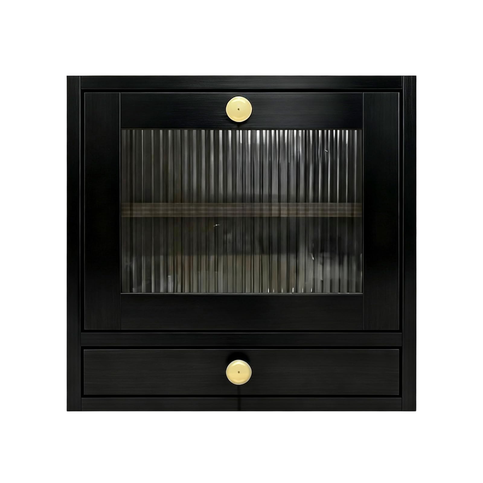 GarveeHome Brotkasten Holz, 36,8 x 24 x 36 cm Groß Brotbox mit Schublade zur Aufbewahrung von Geschirr, Küche Brotaufbewahrung mit Acrylglasfenster für Brot Längere Frische & Einfache Pflege