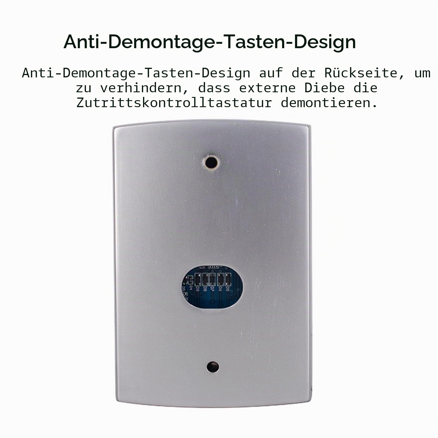 Standalone Metall Türöffner Zutrittskontroll Tastatur mit Wiegand Schnittstelle RFID Leser für Tür Sicherheit Zutrittskontroll System with 10 Stücke Blau 125KHz ID Schlüsselanhänger