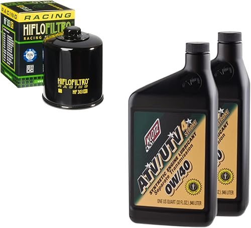 RAD Powersports Kit de cambio de aceite y filtro para Polaris 2000 Magnum 500 4X4 sintético 0W-40