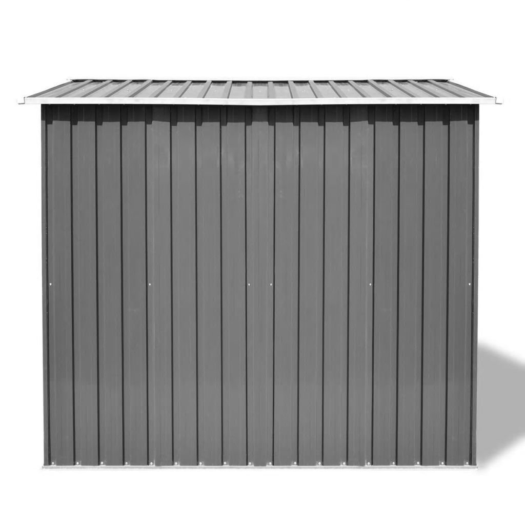 Szopa ogrodowa Szopa Narzędzia ogrodowe Domek Narzędzia ogrodowe Szopa metalowa szara 257 x 205 x 178 cm