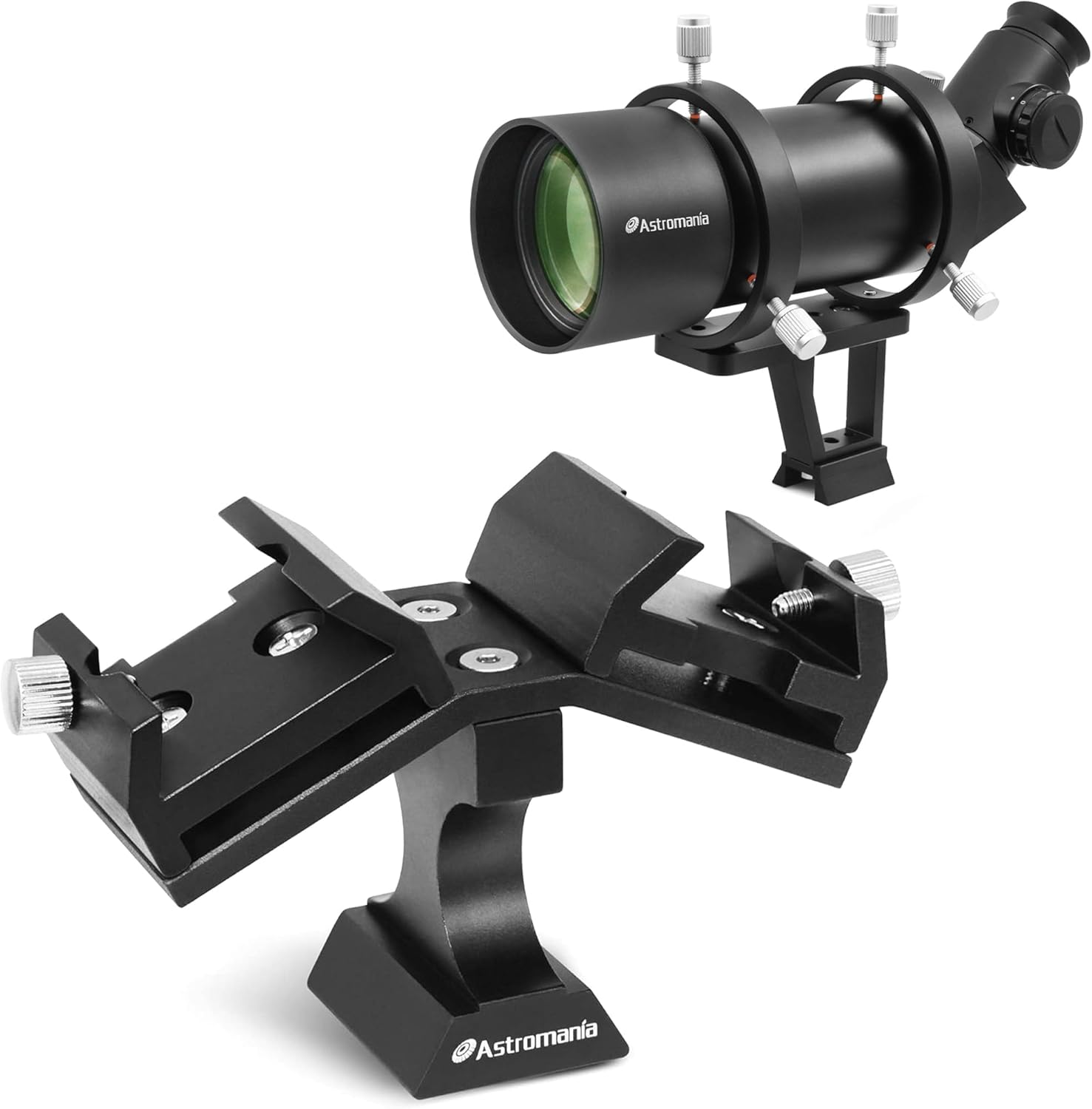 Astromania 10x60 Finder Scope - Bundle with - Dual Finder Scope Mount