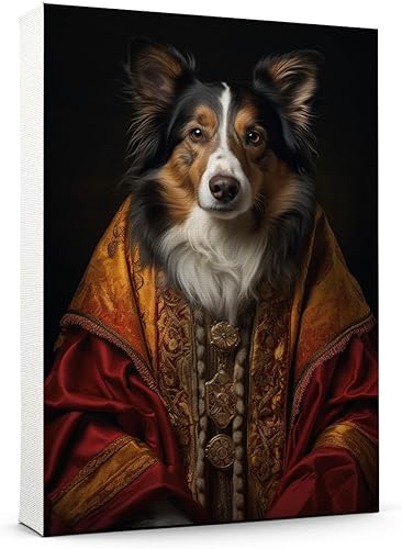 Miniatura 978 de Thuan Chow Chow Retrato de mascota con disfraz real de perro en un disfraz retrato de perro con vestimenta Retrato medieval de mascota retrato