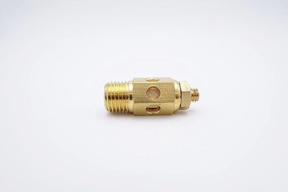 Pneumatic Muffler, Exhaust Muffling Throttle Filter 1/4 Male NPT