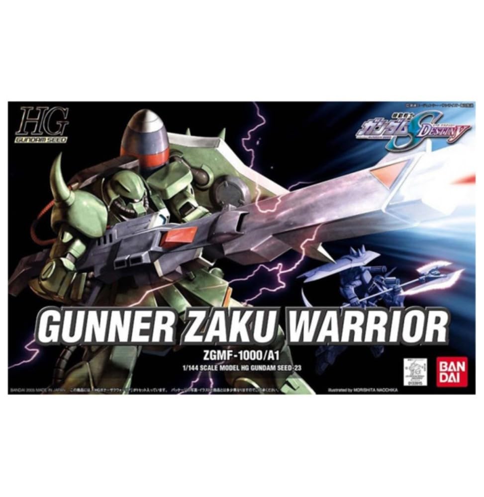 HG 1/144 Gunner Zaku Warrior (General Machine Verde) Modello in