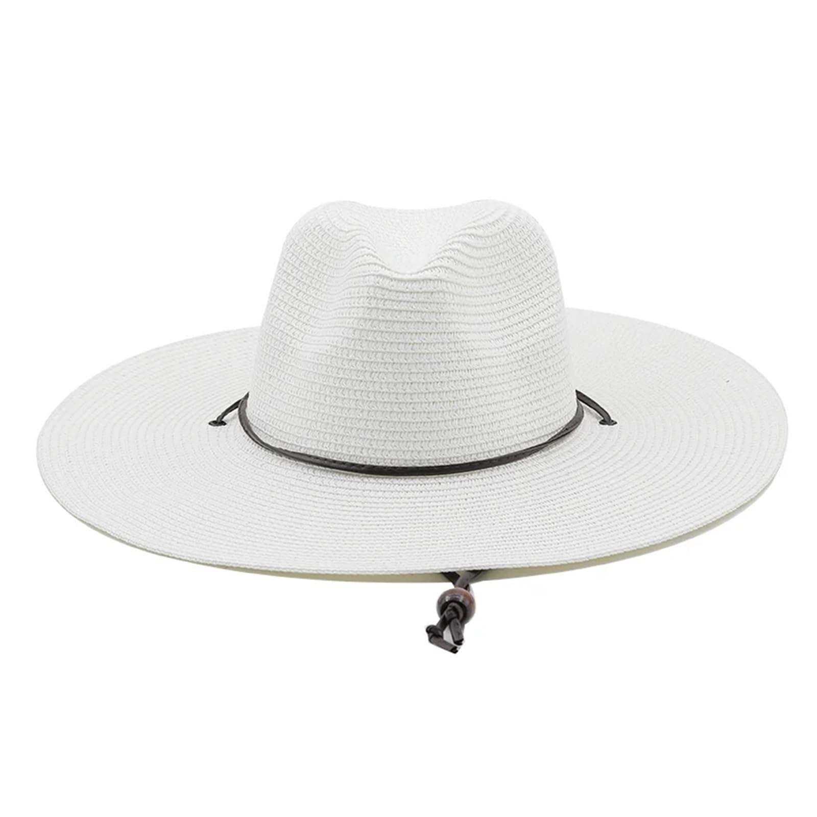 Fasksh Sombrero de paja grande de ala de 10,5 cm para mujeres y hombres, sombrero de jazz fedoras refrescantes, sombreros de verano transpirable y elegante sombrero de fiesta para mujer