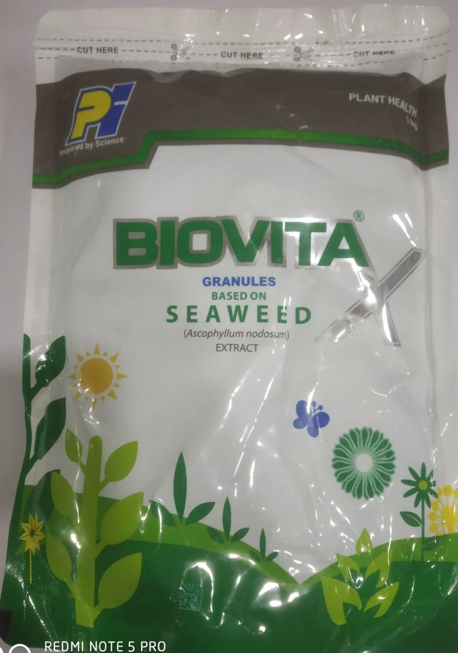 PI Industries Biovita X Seaweed Concentrate Organic Biovita Fertilizer for Home Plants & Gardens and Plantations, 1 Kg (B09LSY2355) Amazon Price History, Amazon Price Tracker