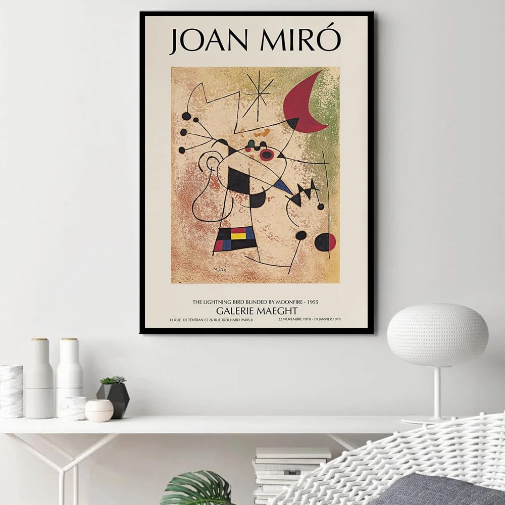 Amazon.co.jp: ジョアン・ミロのポスターとプリント抽象的な壁のアート