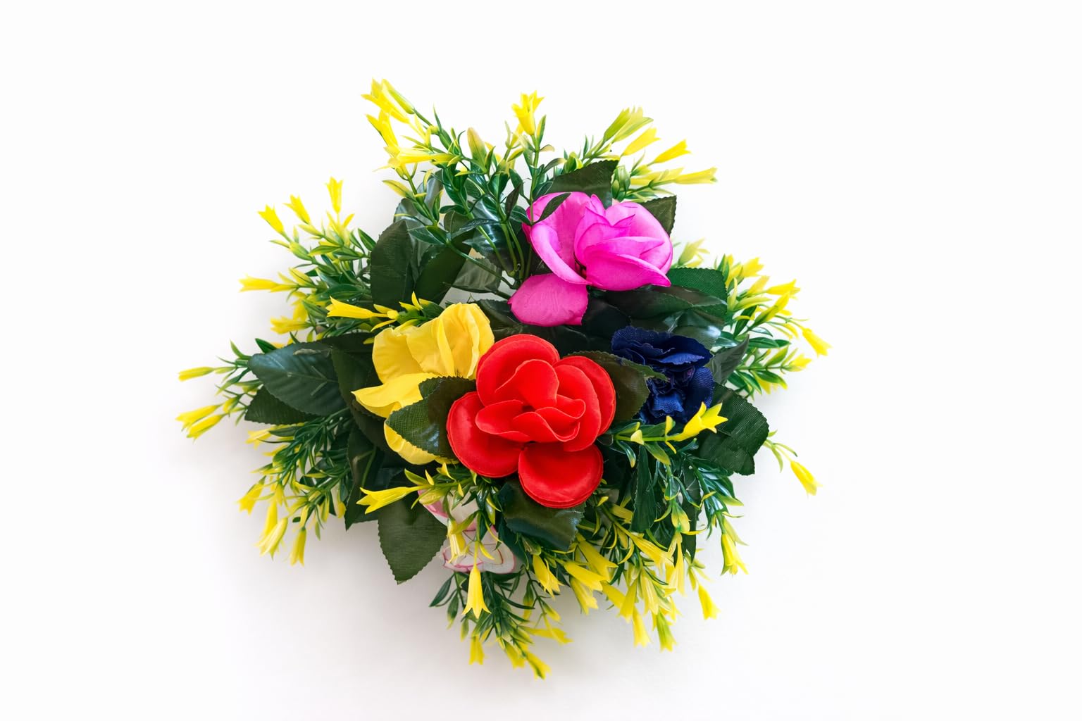Artificial Flower Bunch – 50 Pcs Multicolor Realistic Plastic Flowers for Home, Office, Wedding & Event Décor, Premium Durable Floral Arrangement
