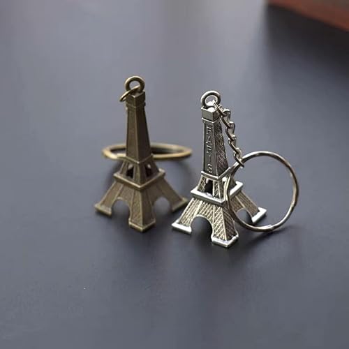Miniatura 4 de 20 llaveros de torre Eiffel, recuerdos de fiesta, París Torre Eiffel, adorno retro, suministros de fiesta temática francesa para niñas y mujeres,