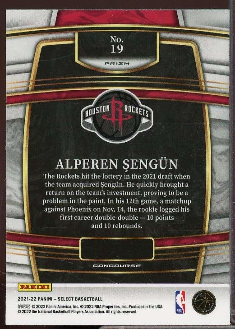 Alperen Sengun Rookie Card 2021-22 Select Prizms Silver #19 - Basketball Slabbed Rookie Cards