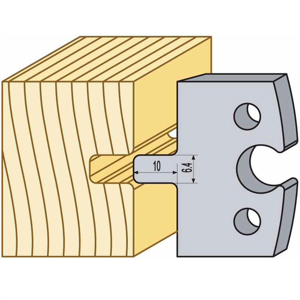Logosol 40Mm Hss Vertical Profile Knives (Pair) Power Planer Knives