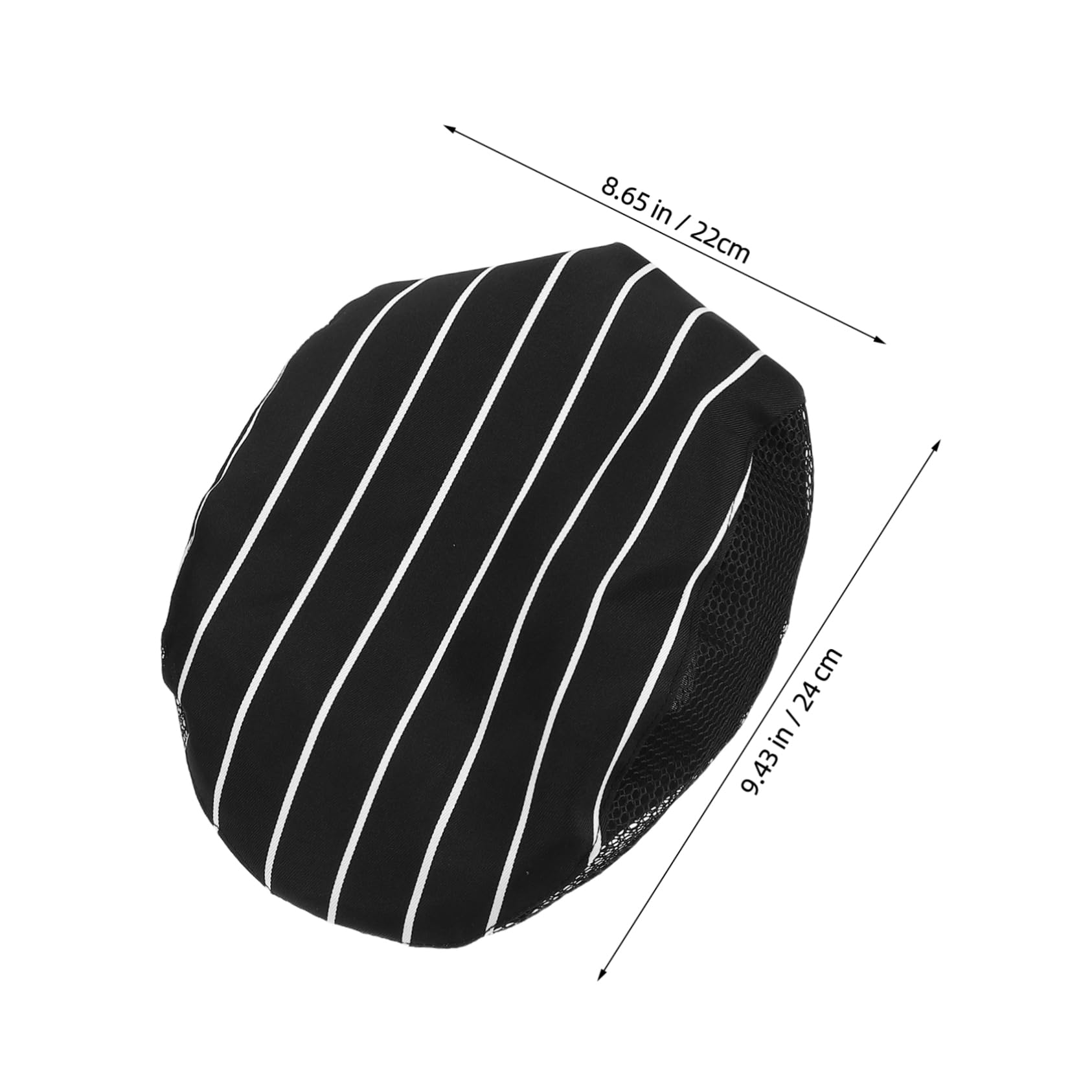 OFFSCH 2pcs Breathable Chef Hats for Men Women Cotton Cooking Caps for Food Service Restaurants Cafes and Home Kitchens Professional Hair Protection Comfort Black