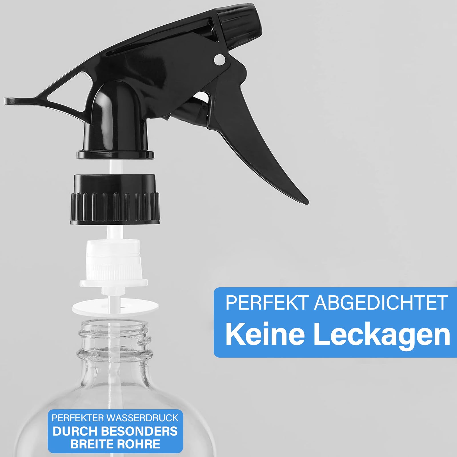 1 ugello spray di ricambio nero con ugello spray di ricambio