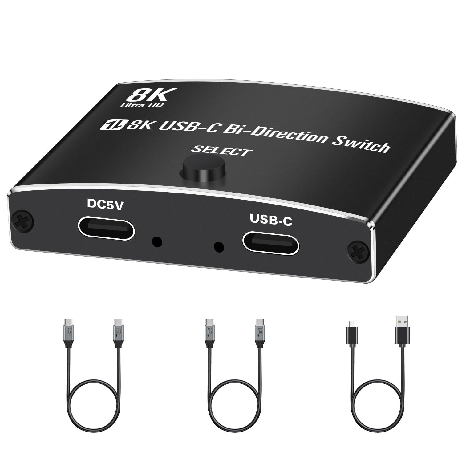 USB C Switch, Bi-Directional USB C Switcher 2 Computers, USB Type C KVM Switch 8K@60Hz 4K@120Hz Video/ 48Gbps Data Transfer, Compatible with Thunderbolt Device,2X USB-C Cables Included-image-49