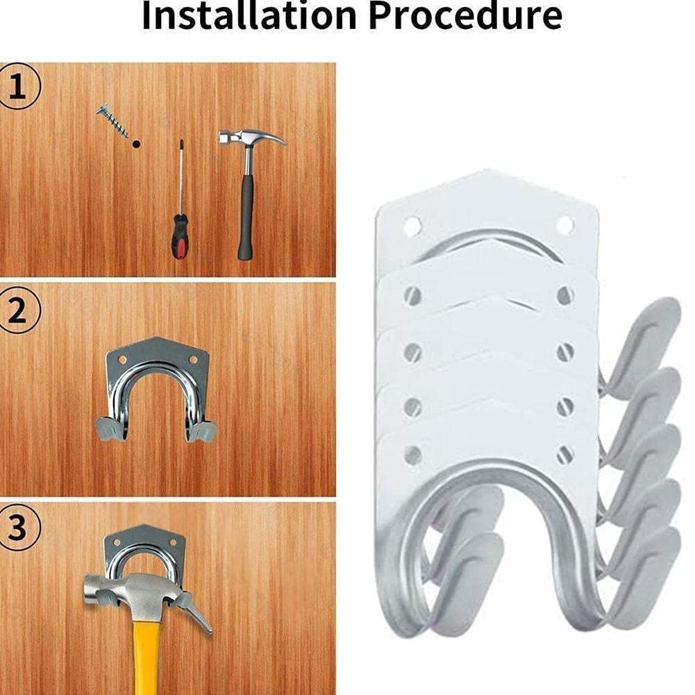 TORACK Lot De 4 Panneaux Perforés En Métal (30,5 X 61 Cm) Pour Mur, Garage, Outils Utilitaires, Système De Rangement Pour établi, Magasin, Abri De Jardin, Panneau Perforé Modulaire Pour Crochets (lot